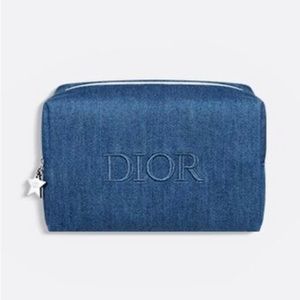 NEW Dior Jean Makeup Pouch Bag Denim